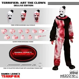 Mezco Toys Terrifier Actionfigur 1/12 Art the Clown Deluxe Edition 17 cm