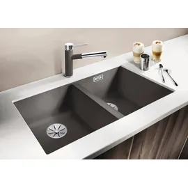 Blanco Subline 350/350-U anthrazit + Handbetätigung + InFino