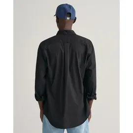 GANT Regular Fit Popeline Hemd - schwarz 4XL