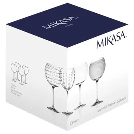 mikasa menaje Set Mit 4 Ballongläsern - Transparent / White - One Size