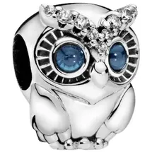 Pandora Funkelnde Eule Blau 798397NBCB