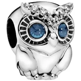 Pandora Funkelnde Eule Blau 798397NBCB