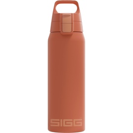 Sigg Trinkflasche Shield Therm One Eco Red - Für kohlensäurehaltige Getränke geeignet - Auslaufsicher - Spülmaschinenfest - BPA-frei - 90% recycelter Edelstahl - Rot
