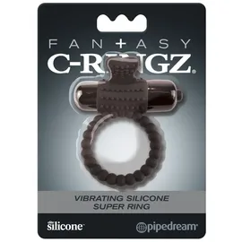 FANTASY C-RINGZ - SCHWARZER VIBRATIONSRING AUS SILIKON