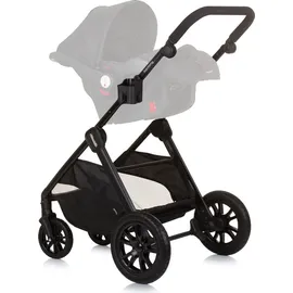Chipolino Kinderwagen Harmony 2 in 1 Wickeltasche, Getränkehalter, Fußabdeckung schwarz
