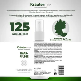 kräutermax – naturheilmittel seit 1890 Haarpflege Feuchtigkeitsspray