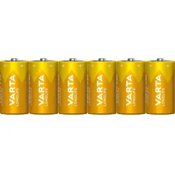 VARTA Batterien C Baby, 6 Stück, Longlife, Alkaline, 1,5V, ideal für Fernbedienungen, Wecker, Radios