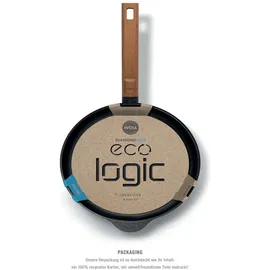 WOLL "ECO Logic QXR" Flach- /Bratpfanne, Ø 28 cm, mit abnehmbarem Holzstiel (-FREE) - Induktionsgeeignet