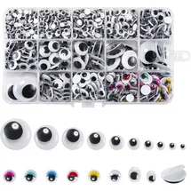 CareHabi Selbstklebend Wackelaugen 1200 Stück