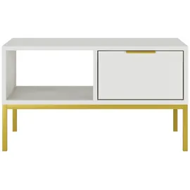 petits-meubles Couchtisch Seattle Weiß MDF 80 x 45,4 x 60 cm
