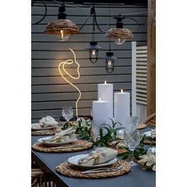 Star Trading LED Solardekoblume Lilly, 3er Pack - Gold,
