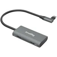SmallRig 4598 USB-C Hub 4-in-1 PD 100W / USB-C 3.1/USB-C 2.0 mit Audio Adapter x 2