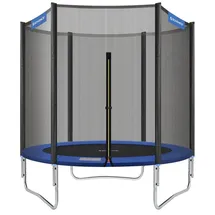 Songmics Trampolin Ø 183 cm schwarz-blau