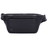 Piquadro Black Square Gürteltasche Leder 31 cm schwarz