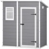 Keter Manor Pent grau - Gartenhaus - mit Seitenfenster - 183.5x111x200.5 cm