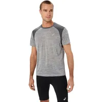 Asics road kurzarm trikot grau herren - M
