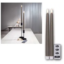 Star Trading Flamme Slim LED-Kerze 28,5 cm braun