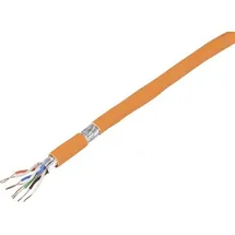 TRU Components Netzwerkkabel S/FTP 4 x 2 x 0.24mm2 Orange 50m