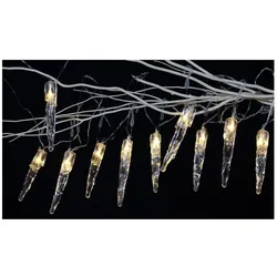 LED Eiszapfen-Lichterkette 10LED Weihnachtsbeleuchtung Weihnachtsdeko Winterdeko