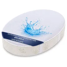Totsy Baby Matratzenschoner wasserdichte Matratzenauflage 80 x 40 cm weiß