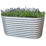 RS Trade Rimini XL 200 x 100 x 82 cm Silber