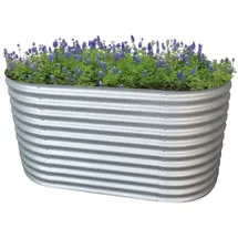 RS Trade Rimini XL 200 x 100 x 82 cm Silber