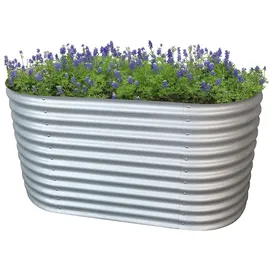 RS Trade Rimini XL 200 x 100 x 82 cm Silber