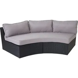 MCW Polyrattan Lounge-Set Luxus XXL anthrazit/grau