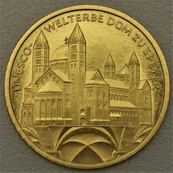 Goldmünze 100 Euro Dom zu Speyer 2019 Unesco-Weltkulturerbe (Deutschland)