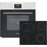 Respekta HS3001-19 Einbau Herdset mit Glaskeramikkochfeld