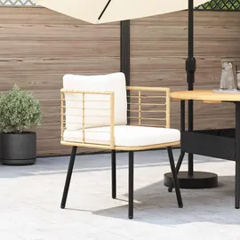vidaXL Gartenstuhl mit Kissen 57,5 x 74 x 76 cm braun
