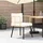 vidaXL Gartenstuhl mit Kissen 57,5 x 74 x 76 cm braun