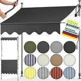 tillvex Klemmmarkise 300 cm schwarz