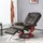 Homcom Relaxsessel Kunstleder 88 x 103 x 78 cm Braun drehbar mit Liegefunktion