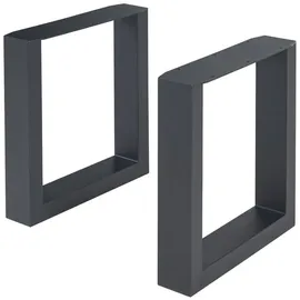 [en.casa] Makers Schwarz Metall 43 x 40 cm