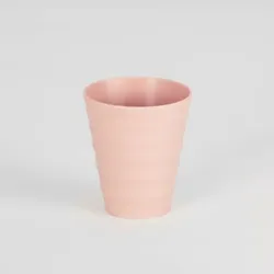 6 Becher 250 ml pink Himalaya – 100% abbaubar, spülmaschinenfest, nachhaltig