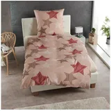 Traumschlaf Bettwäsche Sterne beige 135x200+80x80 cm