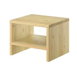 Erst-Holz Nachttisch Kiefer massiv modernes kubisches Nachtkästchen in offener Form 90.20-K5