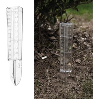 Verdant Touch Regenmesser 120 ml Regenmesser Dual-Skala Kunststoff Regenmesser Outdoor Regen Messwerkzeug