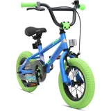 Bikestar BMX-Rad 12 Zoll RH 19 cm blau/grün