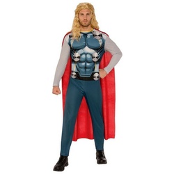 Rubie ́s Kostüm Thor Comic Kostüm, Schnell & easy verkleidet als Comic-Superheld! blau M-L