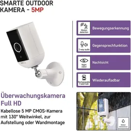 EMOS GoSmart 5MP WLAN Kamera Weiß