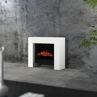 muenkel design bridge [moderner Optiflame Design Elektrokamin]: weiß (warm) - 930 mm