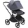Bugaboo Fox Cub mit Liegeaufsatz und Sitz black/stormy blue