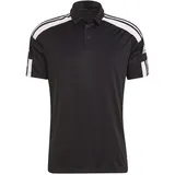 Adidas Squadra 21 Polo Shirt, Black - White, S