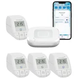 Homematic IP Heizkörperthermostat Starter Bundle Heizen Basic für 4 Heizkörper weiß