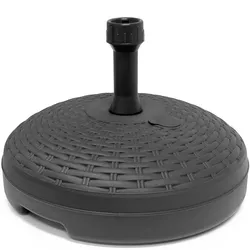 Schirmständer Anthrazit Polyrattan Optik Ø45cm
