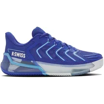K-Swiss Ultrashot 4 Clay Tennis Shoe, Dazzling Blue/White/Baltic Sea, 44.5 EU