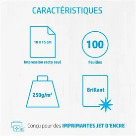 HP Advanced Glossy 10 x 15 cm 250 g/m2 100 Blatt