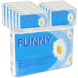 Funny AG-068 Küchenrolle, 3-lagig, 50 Blatt pro Rolle, Hochweiß (48-er Pack)